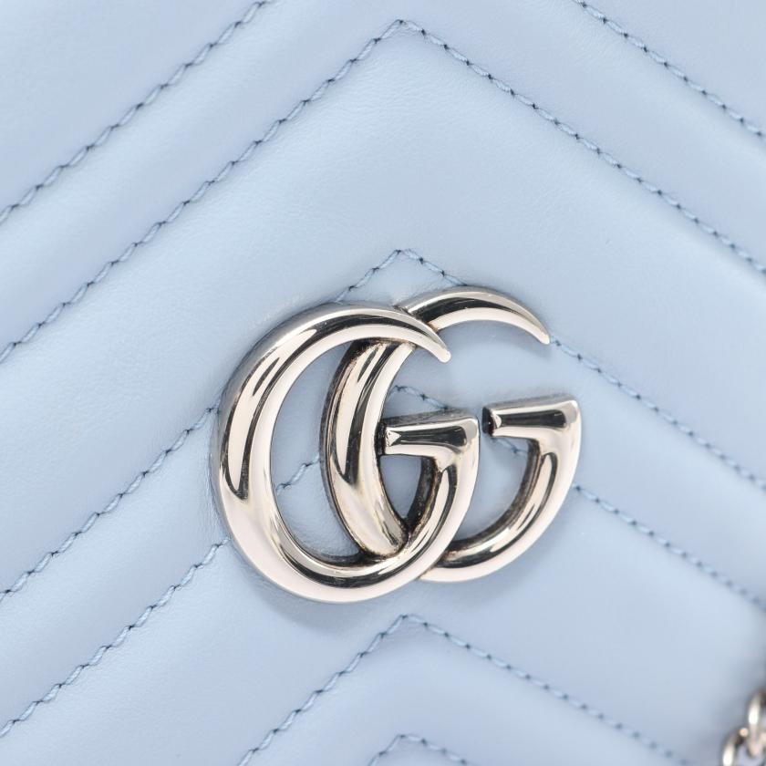 Gucci GG Marmont Mini Bucket Bag Chain Shoulder Bag 880611
