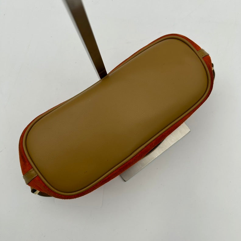 Gucci Canvas Brown HandBag Medium Size
