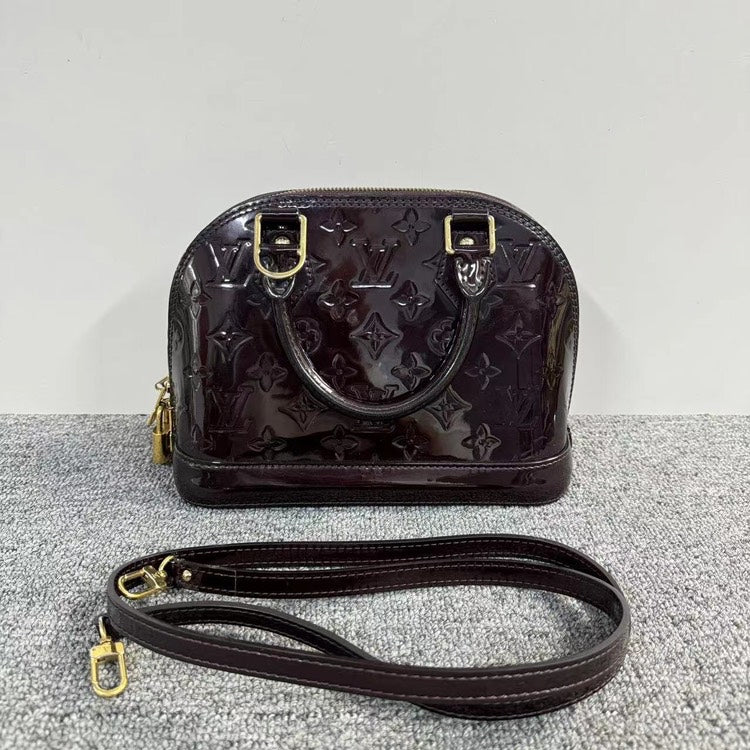 Louis Vuitton Alma BB Patent Leather Bag Cherry Mini HandBag
