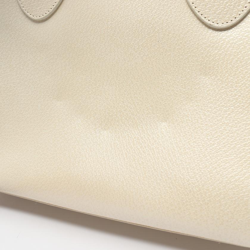 Gucci Bamboo Leather HandBag Ivory