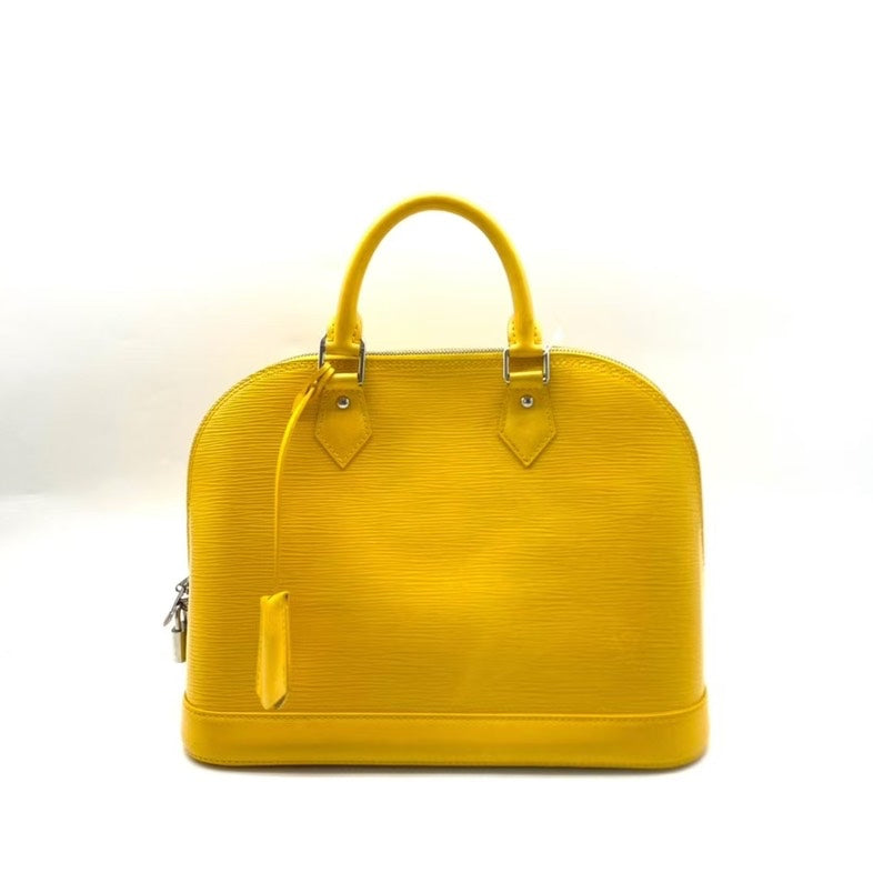 Louis Vuitton Epi Leather Alma Bag Yellow Medium
