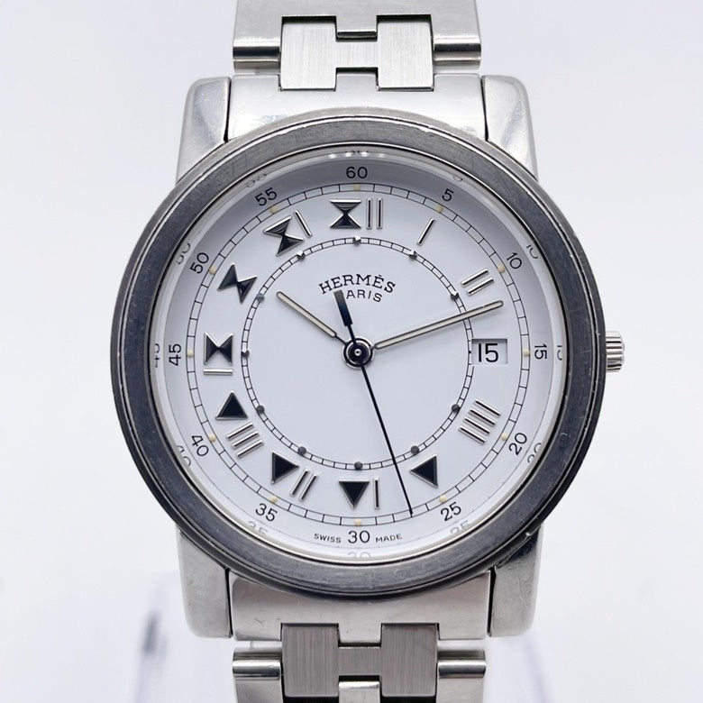 Hermes Carrick CA1.510 Stainless Steel Watch with Box