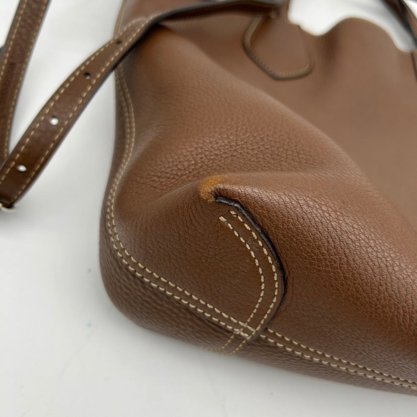 Gucci Brown Leather Shoulder Bag Medium