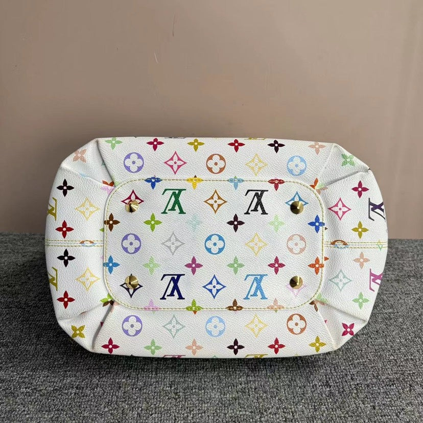 Louis Vuitton Annie Multicolor White Monogram Bag Medium