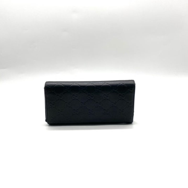 Gucci Black Leather Chain Bag Gold Hardware Medium
