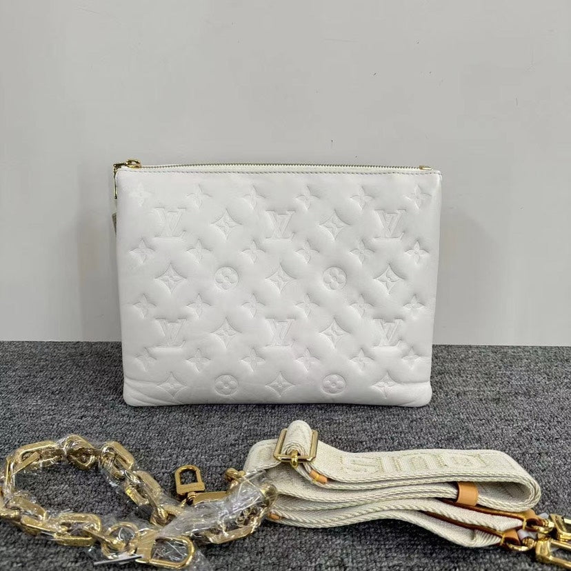 Louis Vuitton Coussin White Bag