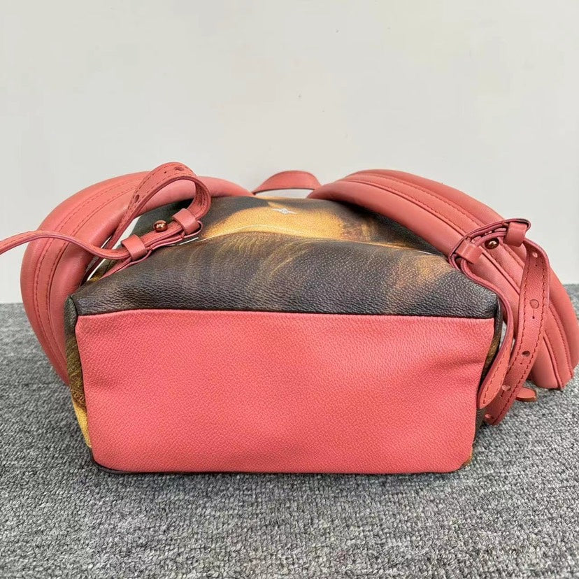 Louis Vuitton Da Vinci Green Backpack