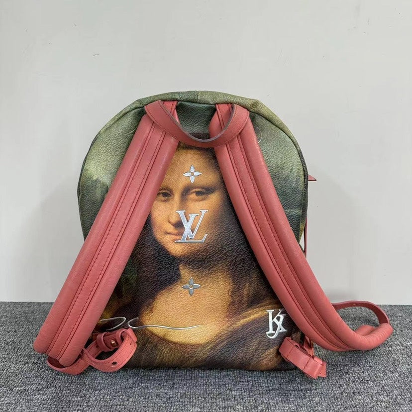 Louis Vuitton Da Vinci Green Backpack