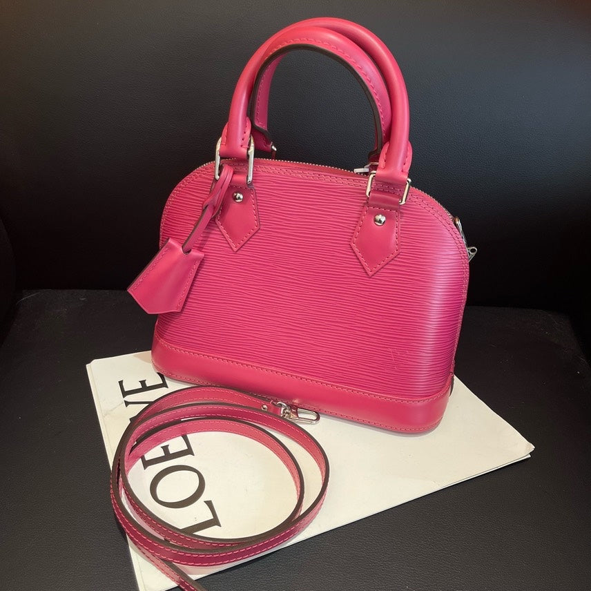 Louis Vuitton Alma BB Epi Leather Pink Handbag