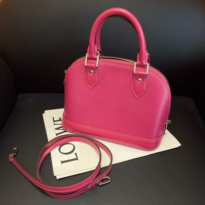 Louis Vuitton Alma BB Epi Leather Pink Handbag