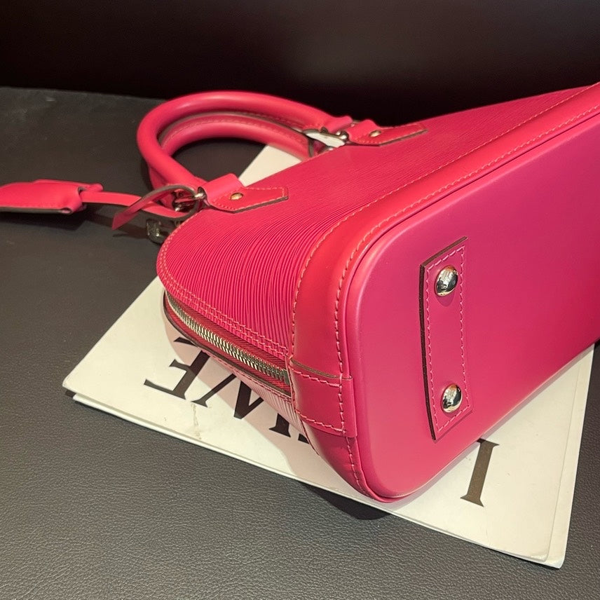 Louis Vuitton Alma BB Epi Leather Pink Handbag