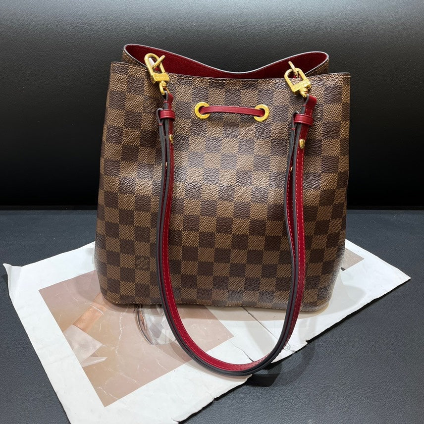 Louis Vuitton Damier Neo Noe Brown Canvas Bucket Bag 26x26x17cm