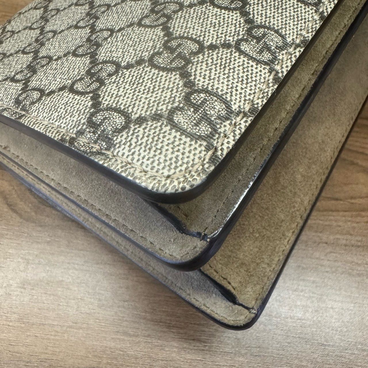 Gucci Dionysus Beige GG Canvas Shoulder Bag Small