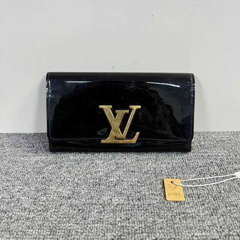 Louis Vuitton Black Patent Clutch