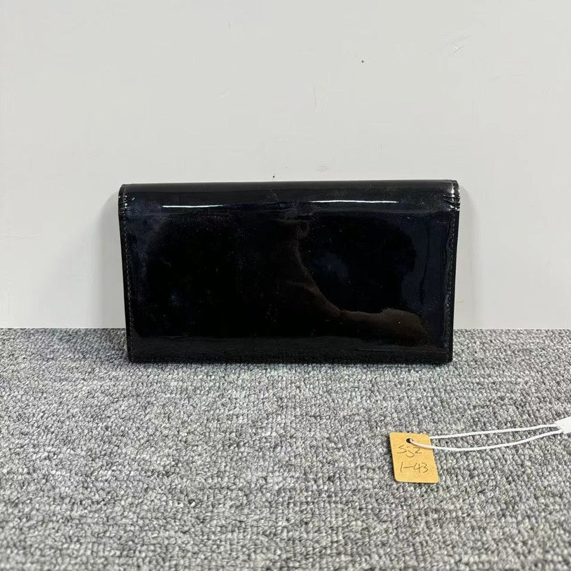 Louis Vuitton Black Patent Clutch