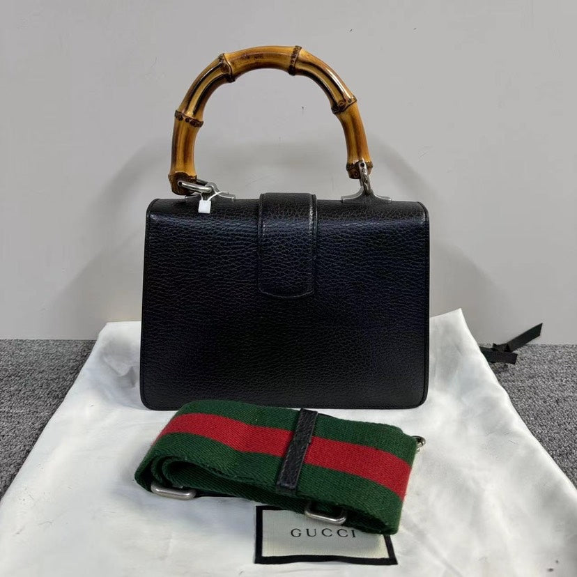 Gucci Dionysus Bamboo Black Handbag