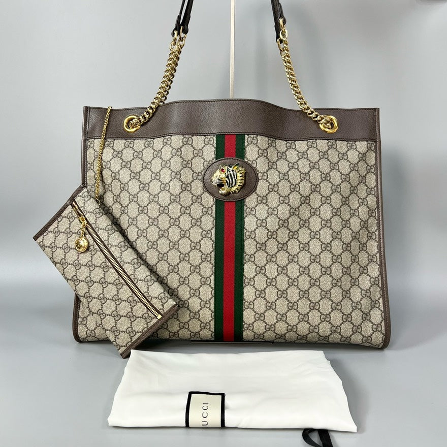 Gucci Ophidia Beige Brown Tote Bag