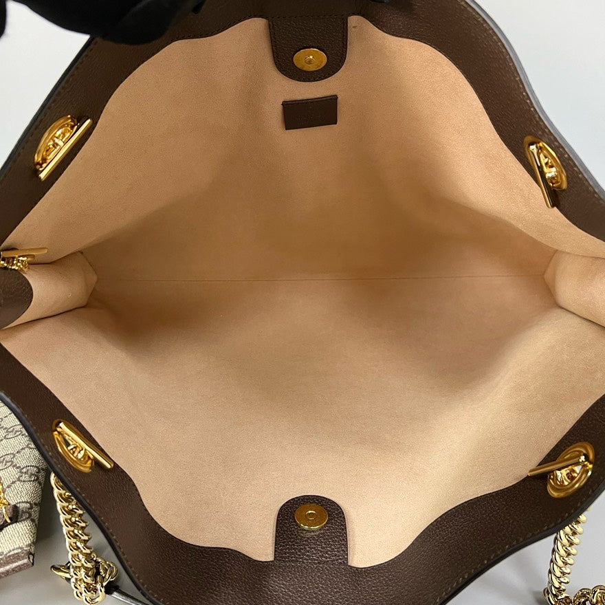 Gucci Ophidia Beige Brown Tote Bag