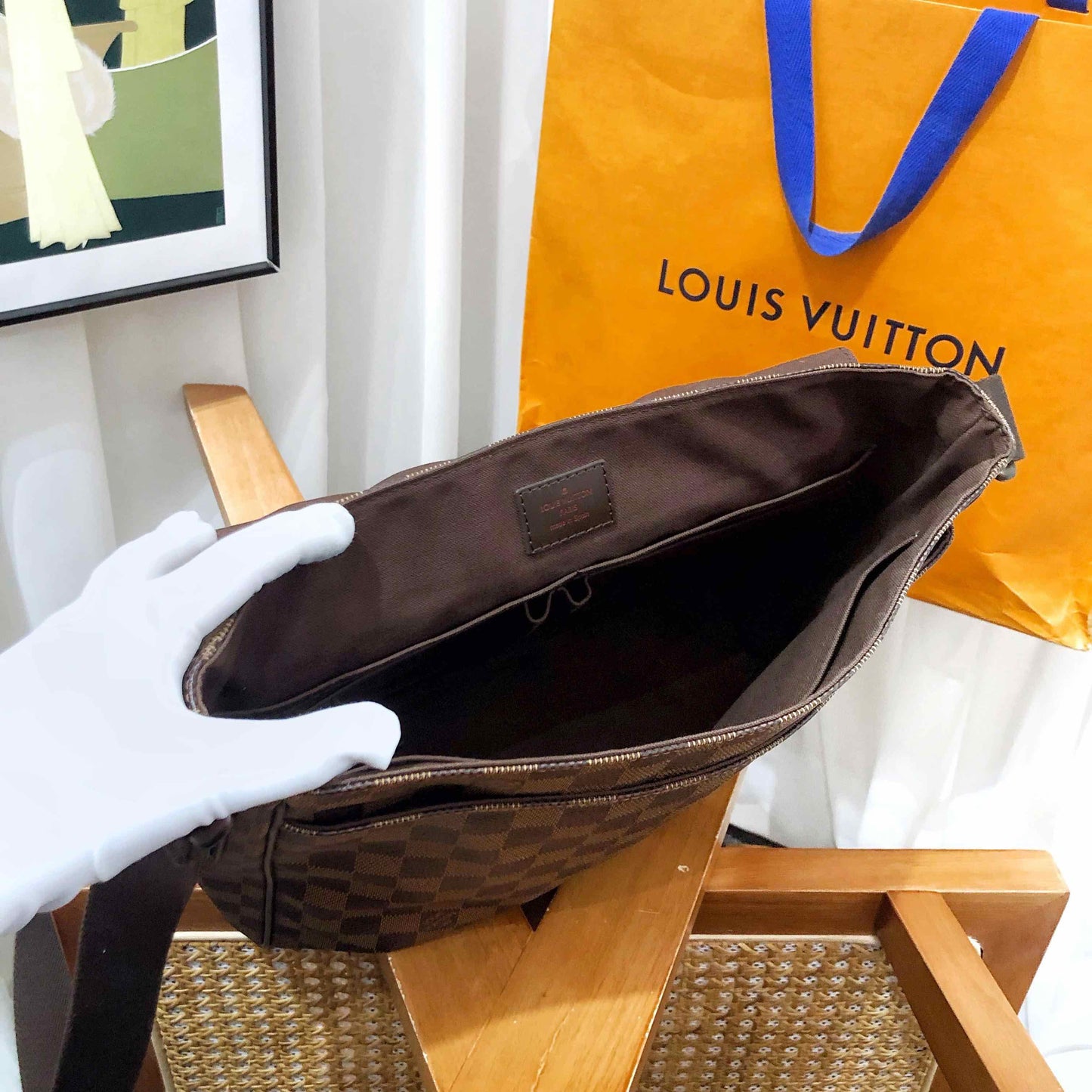 Louis Vuitton Damier Ebene Messenger Bag