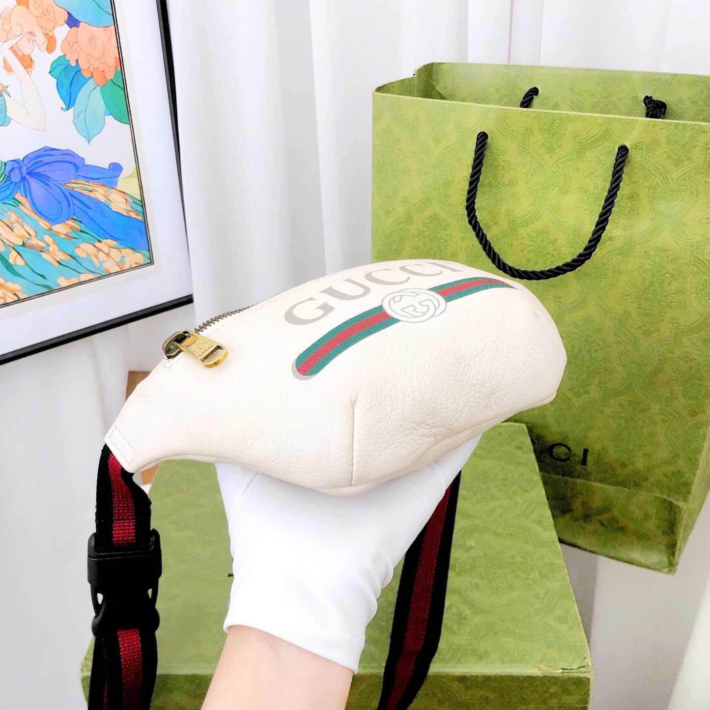 Gucci Belt Bag Off-White Canvas