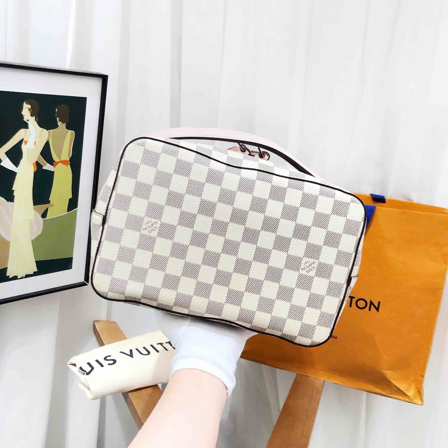 Louis Vuitton Damier Azur Noe Bucket Bag