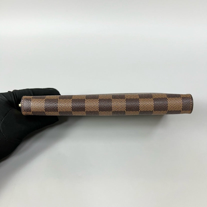 Louis Vuitton Damier Ebene Zip Wallet Brown