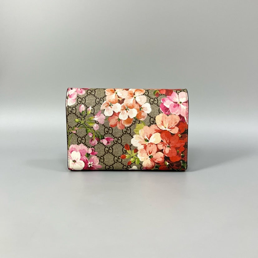 Gucci Dionysus Blooms Print Wallet on Chain