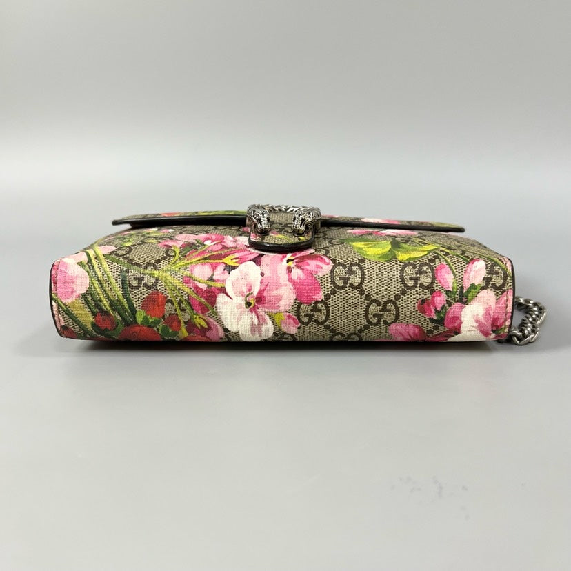 Gucci Dionysus Blooms Print Wallet on Chain