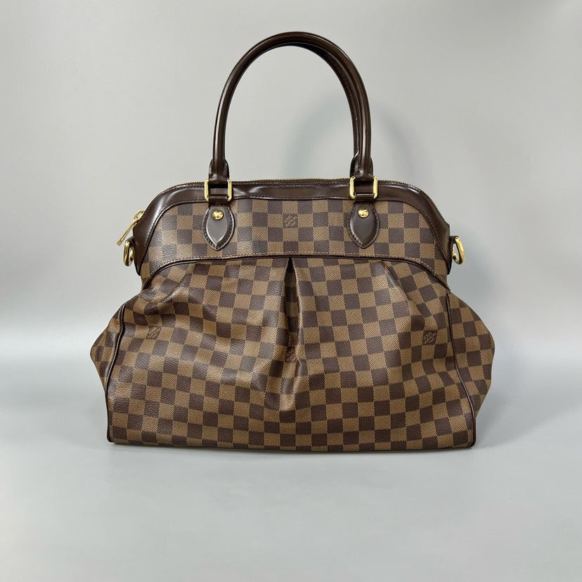 Louis Vuitton Damier Ebene Trevi PM Handbag Brown