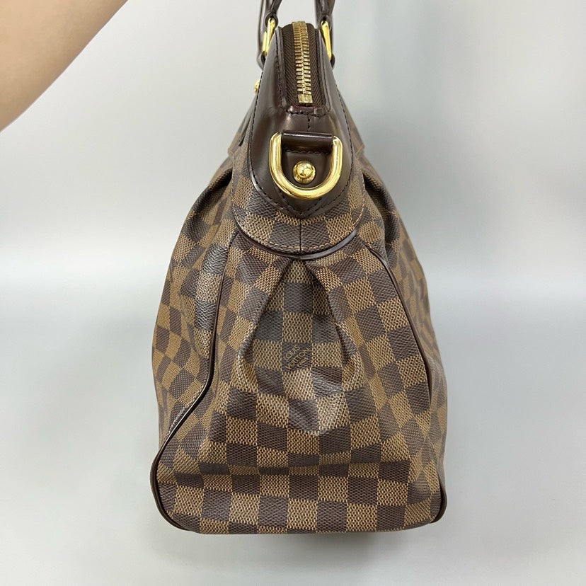 Louis Vuitton Damier Ebene Trevi PM Handbag Brown