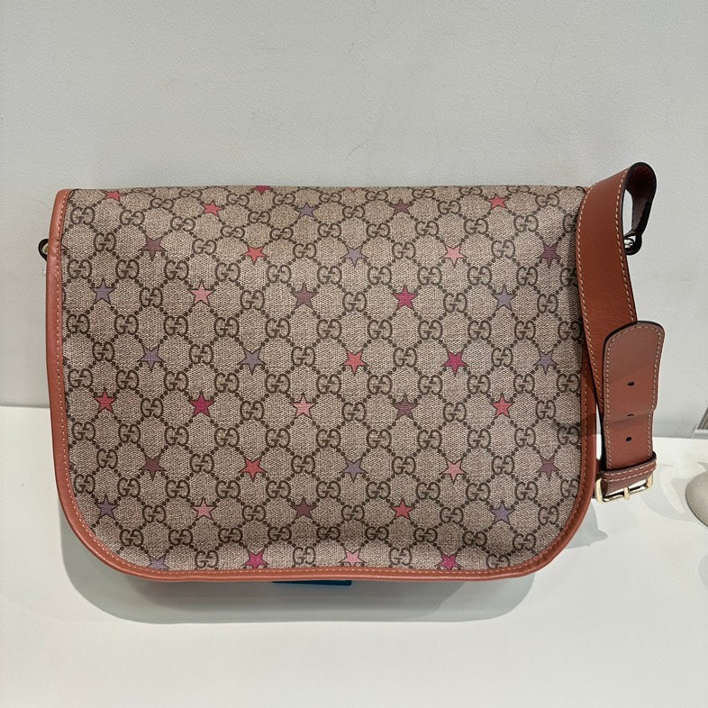 Gucci GG Supreme Monogram Beige Crossbody Bag
