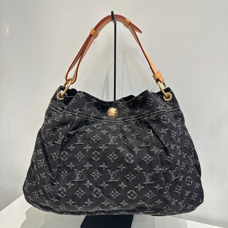Louis Vuitton Denim Daily PM Black Shoulder Bag - Pre-Loved