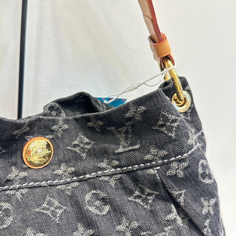 Louis Vuitton Denim Daily PM Black Shoulder Bag - Pre-Loved
