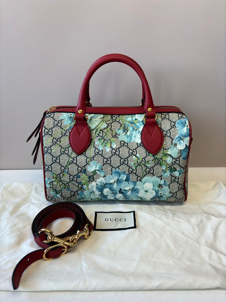 Gucci GG Blooms Top Handle Bag Beige Shoulder Bag