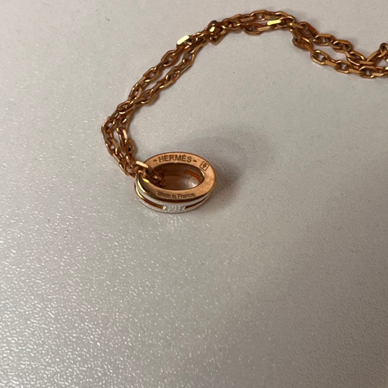 Hermes Pop H Necklace White Necklace