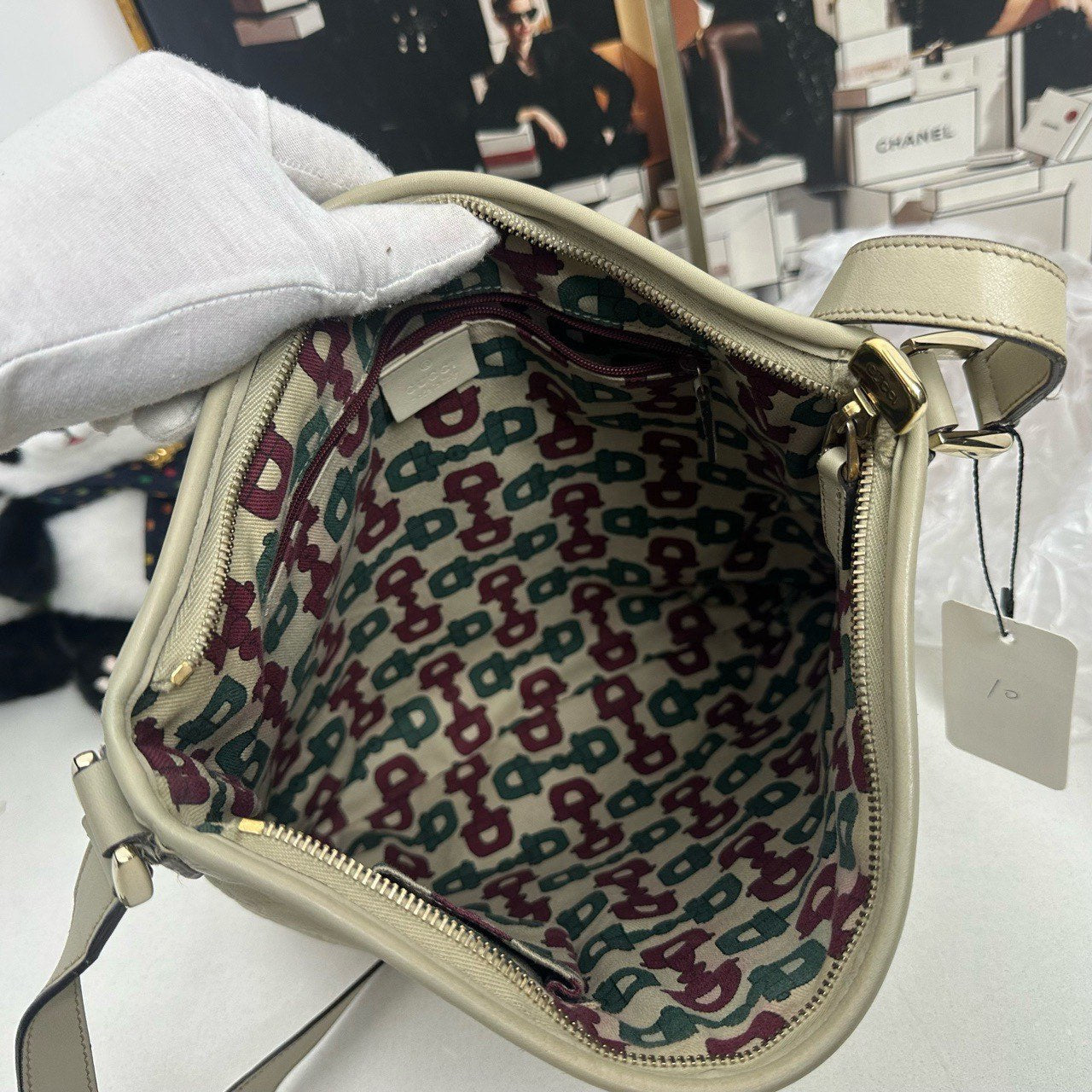 Gucci GG Imprime Beige Crossbody Bag