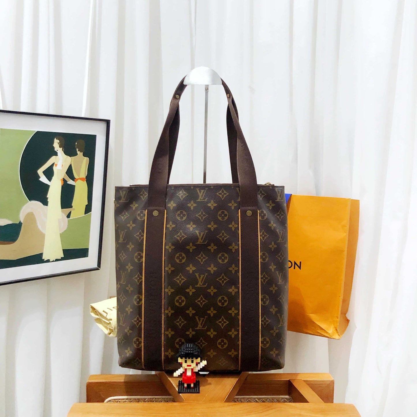 Louis Vuitton Cabas Tote Bag Monogram Brown Tote