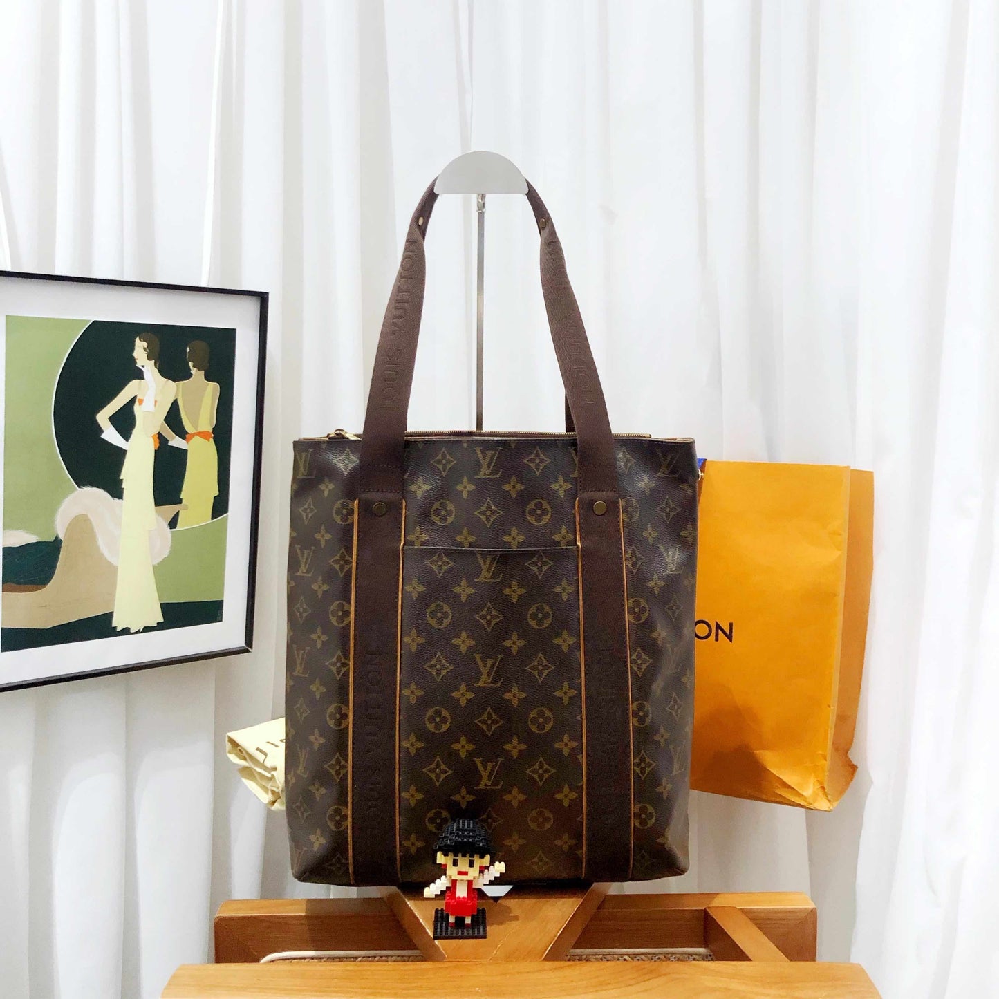 Louis Vuitton Cabas Tote Bag Monogram Brown Tote
