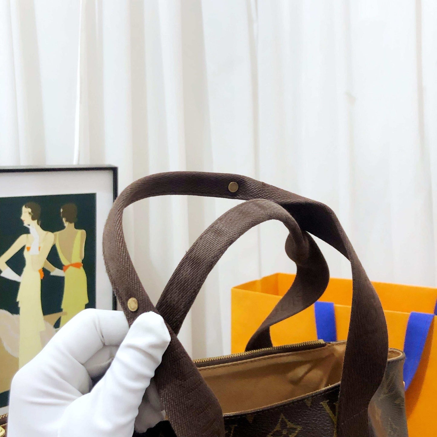 Louis Vuitton Cabas Tote Bag Monogram Brown Tote