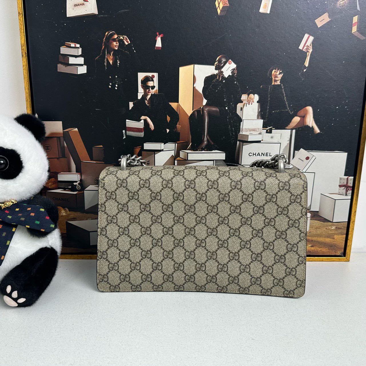 Gucci Dionysus GG Supreme Beige Shoulder Bag