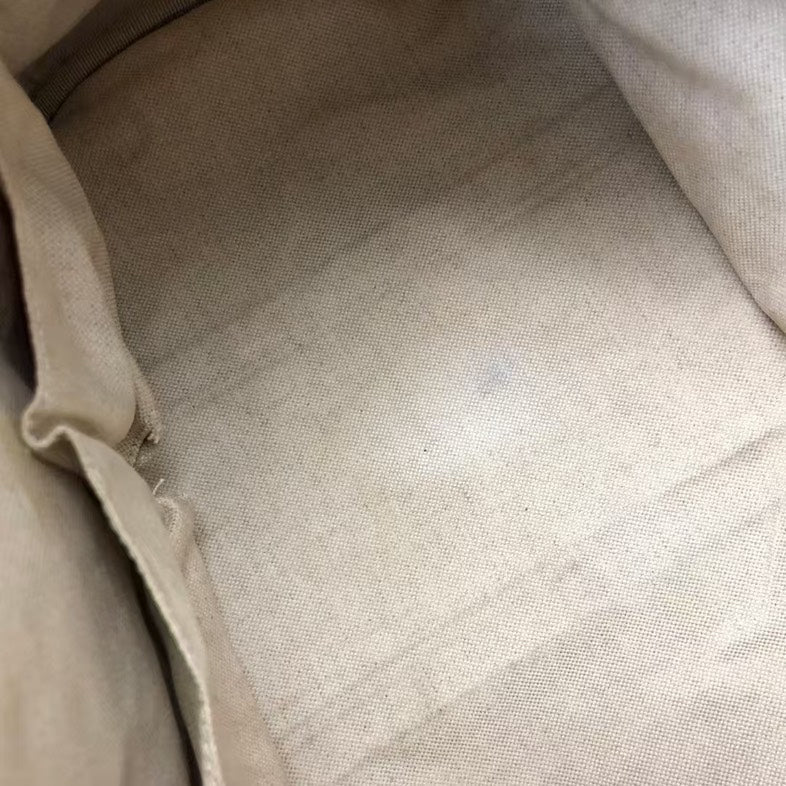 Gucci Beige GG Supreme Canvas Two-Way Boston Bag CC0188