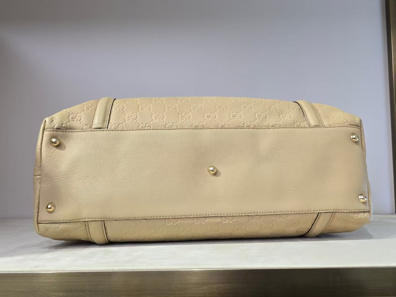 Gucci GG Canvas Beige Tote Bag