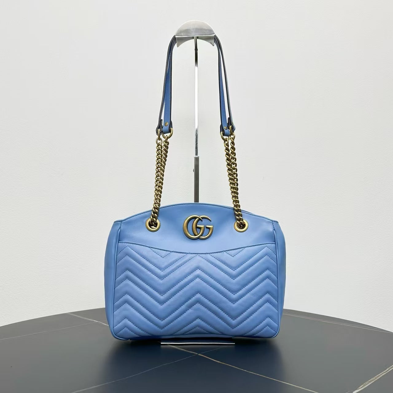 Gucci GG Marmont Blue Tote Bag
