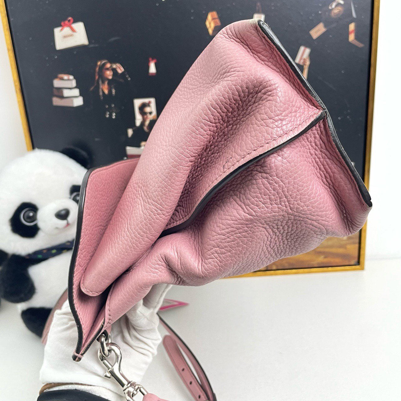 Gucci Bamboo Top Handle Pink Two-Way Bag