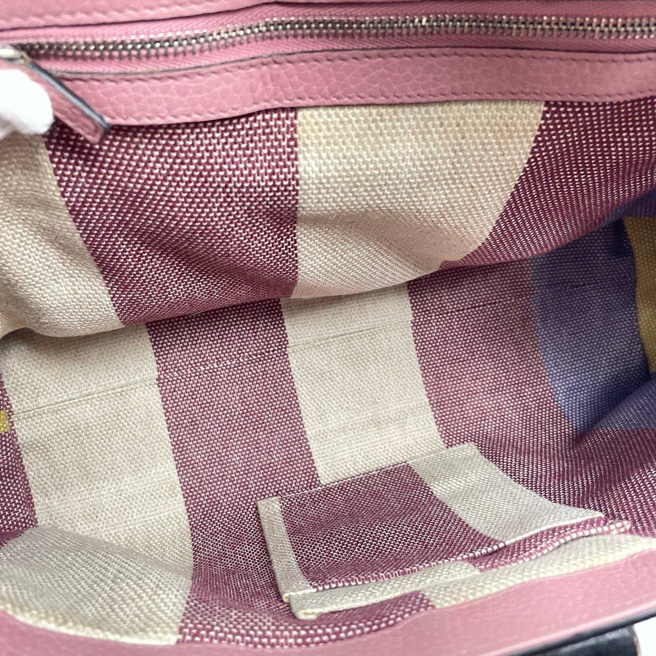 Gucci Bamboo Top Handle Pink Two-Way Bag