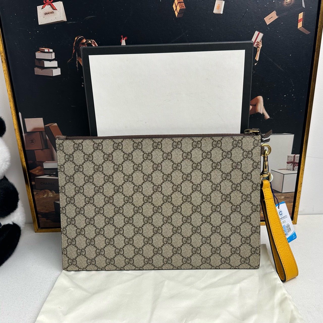 Gucci Ophidia GG Supreme Clutch Brown - Pre-loved Designer Bag 11804049