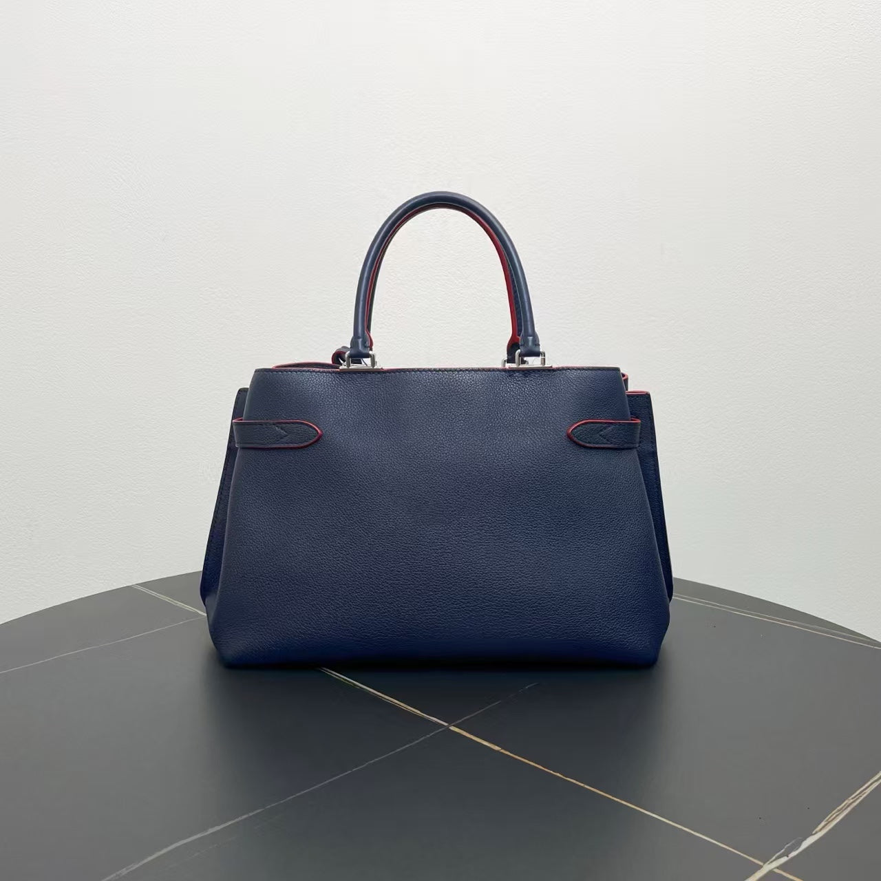 Louis Vuitton Capucines MM Navy Blue Tote Bag