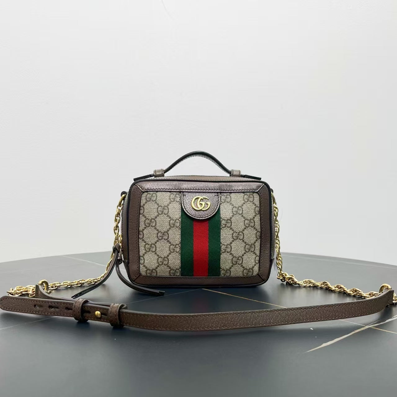 Gucci GG Supreme Brown Shoulder Bag