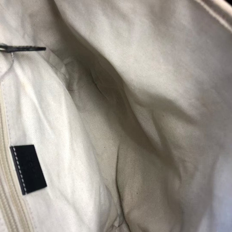 Gucci Vintage GG Canvas Backpack Grey - Preloved Gucci Backpack JS0829