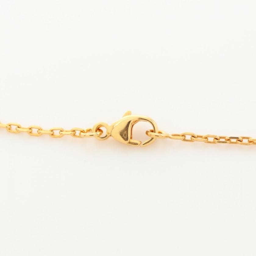 Hermes Mini Pop H Necklace Gold Blue Necklaces